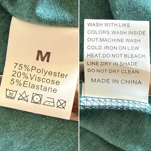 Treble Clef Heart Music Tee Size M Heathered Teal Graphic Shirt Singer Style - Picture 8 of 10